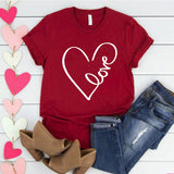 Love with Heart Valentine's Shirt