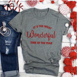 It's The Most Wonderful Time of the Year Short Sleeves / Funny Christmas Shirt / Women's Christmas Shirt / Christmas Shirt / Jingle Shirt / Jingle Tee