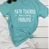 Math Teachers Have a lot of Problems