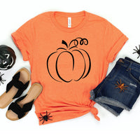Pumpkin Silhouette Halloween Shirt